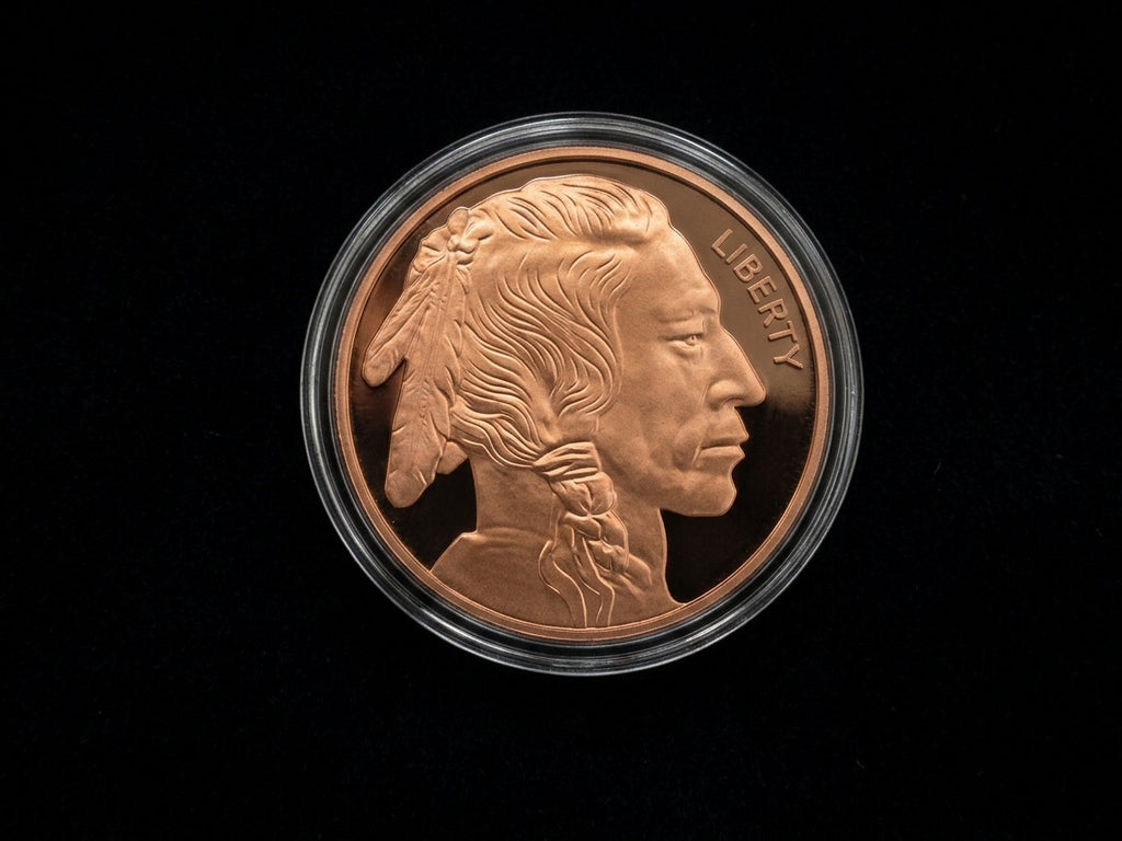 1 oz Pure Copper Bullion Buffalo Round